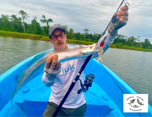 A machete fish with our friend Olivier (France), April 2025