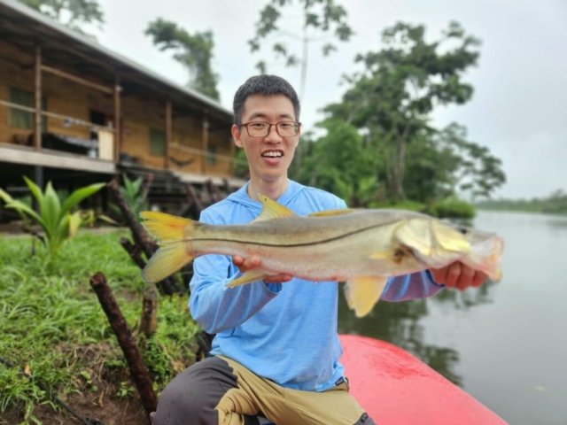 Mr. Ilsuk with a snook (Korea), May 2026