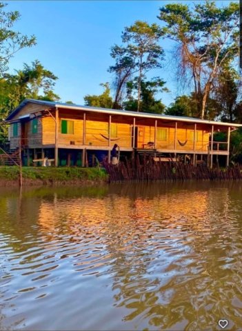 Prudos Fishing Lodge before we painted, July 2026